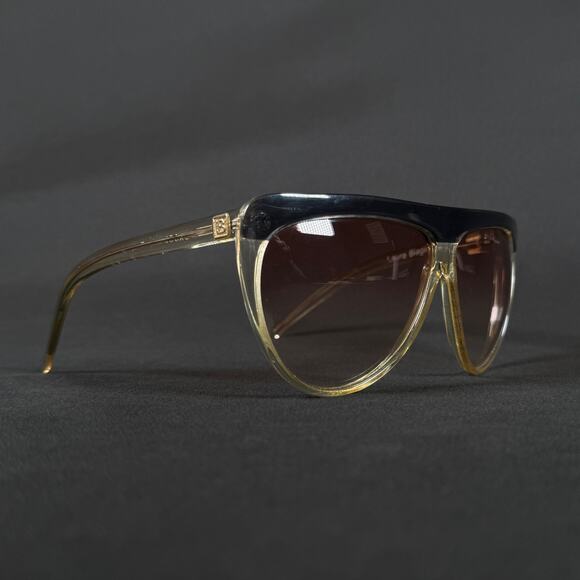Laura Biagiotti Oversized Sunglasses Brown Gradient Lens OXSOL Italy T-107 main image 7